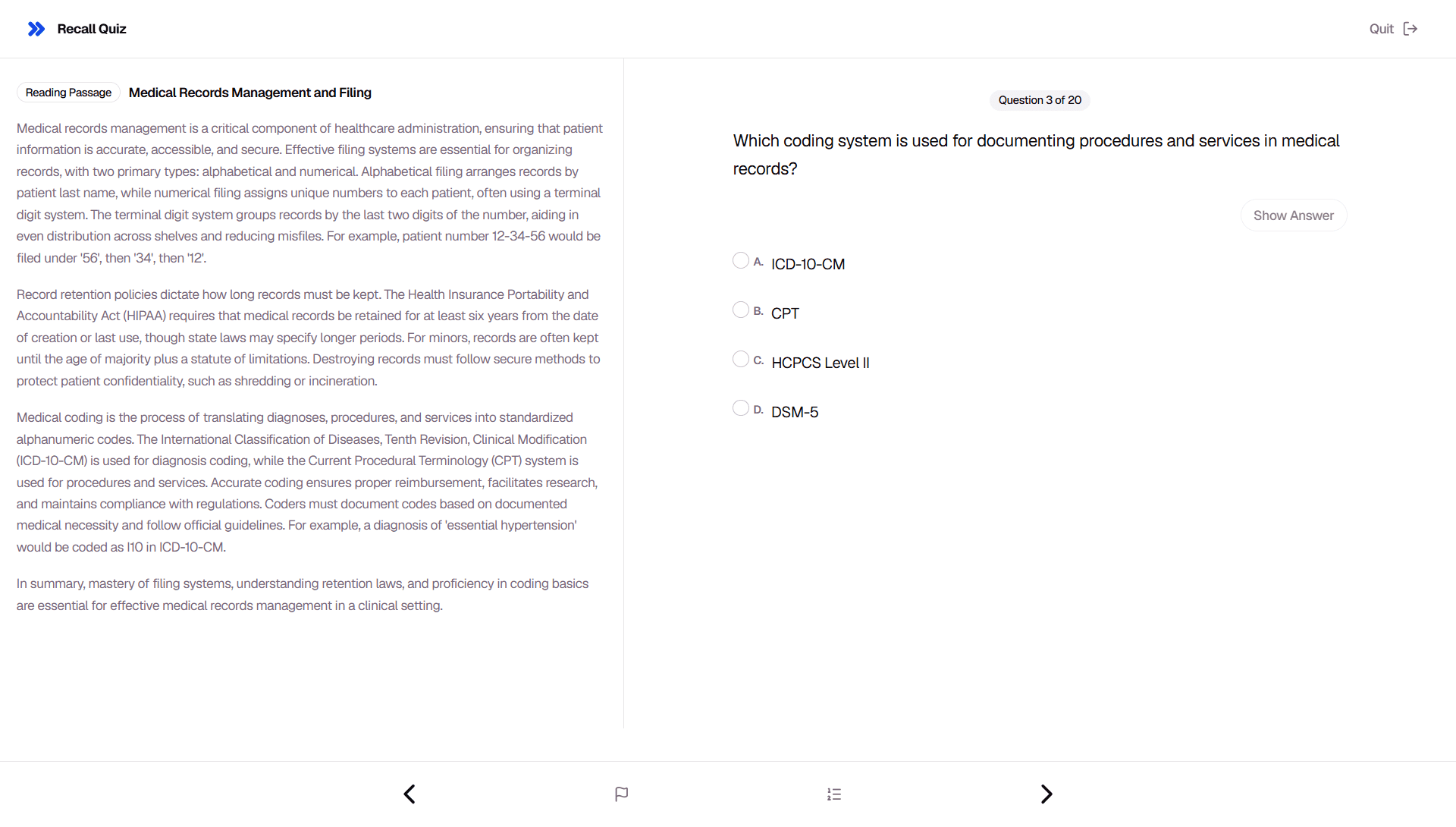Smart spaced repetition scheduling