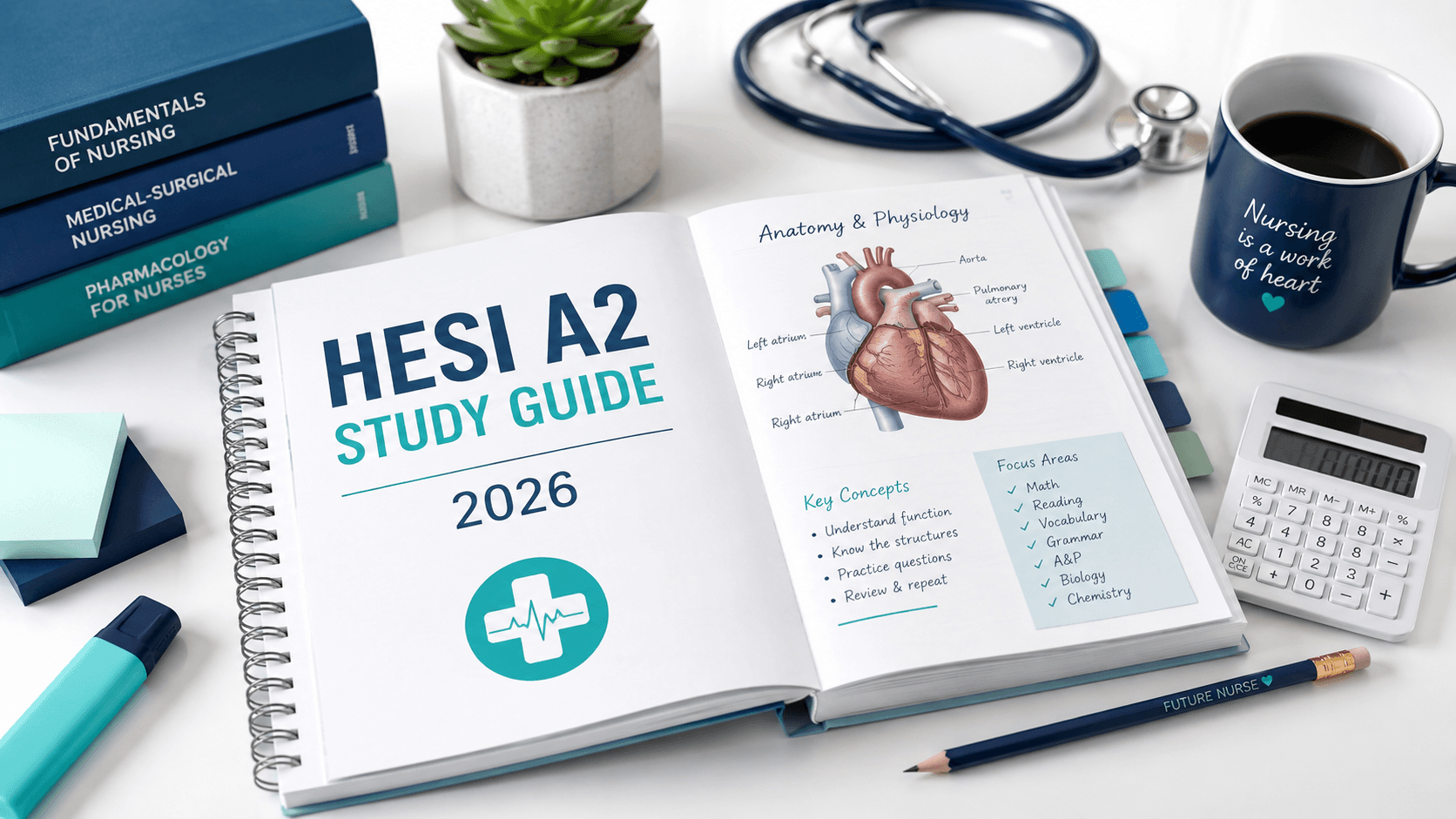 HESI A2 Study Guide 2026: Complete Exam Prep, Practice Questions & Study Plan